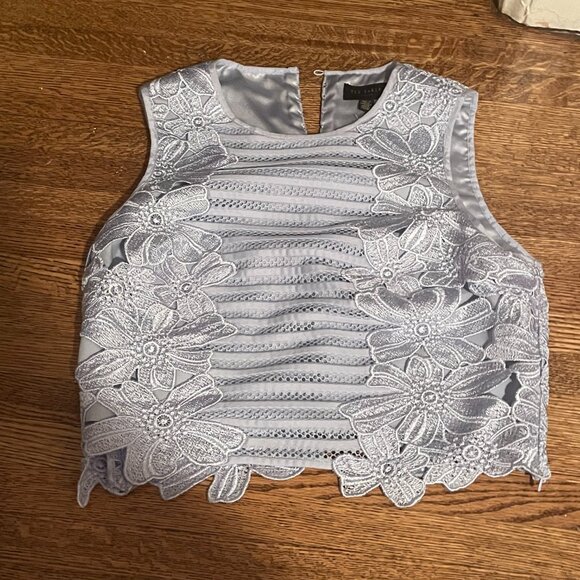 Ted Baker size 2 floral top - Picture 1 of 4